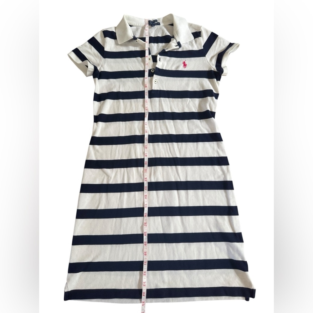 Ralph Lauren Navy and White Striped Dress - Picture 3 of 5